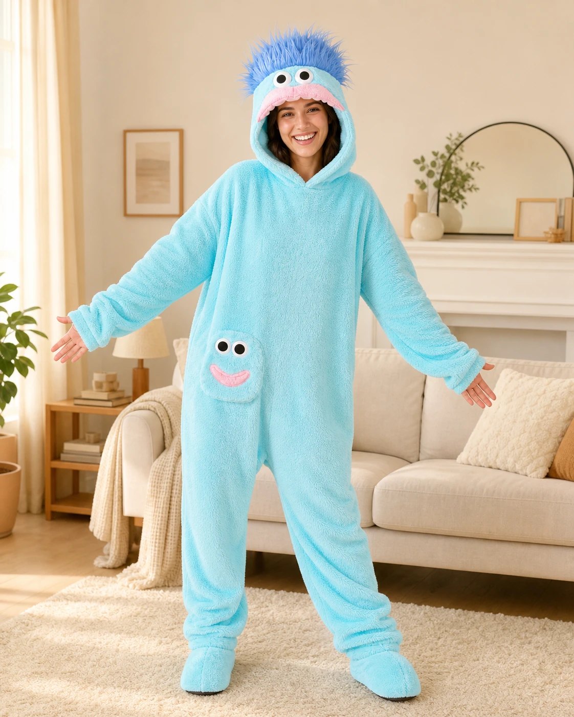 After: the Blu monster onesie