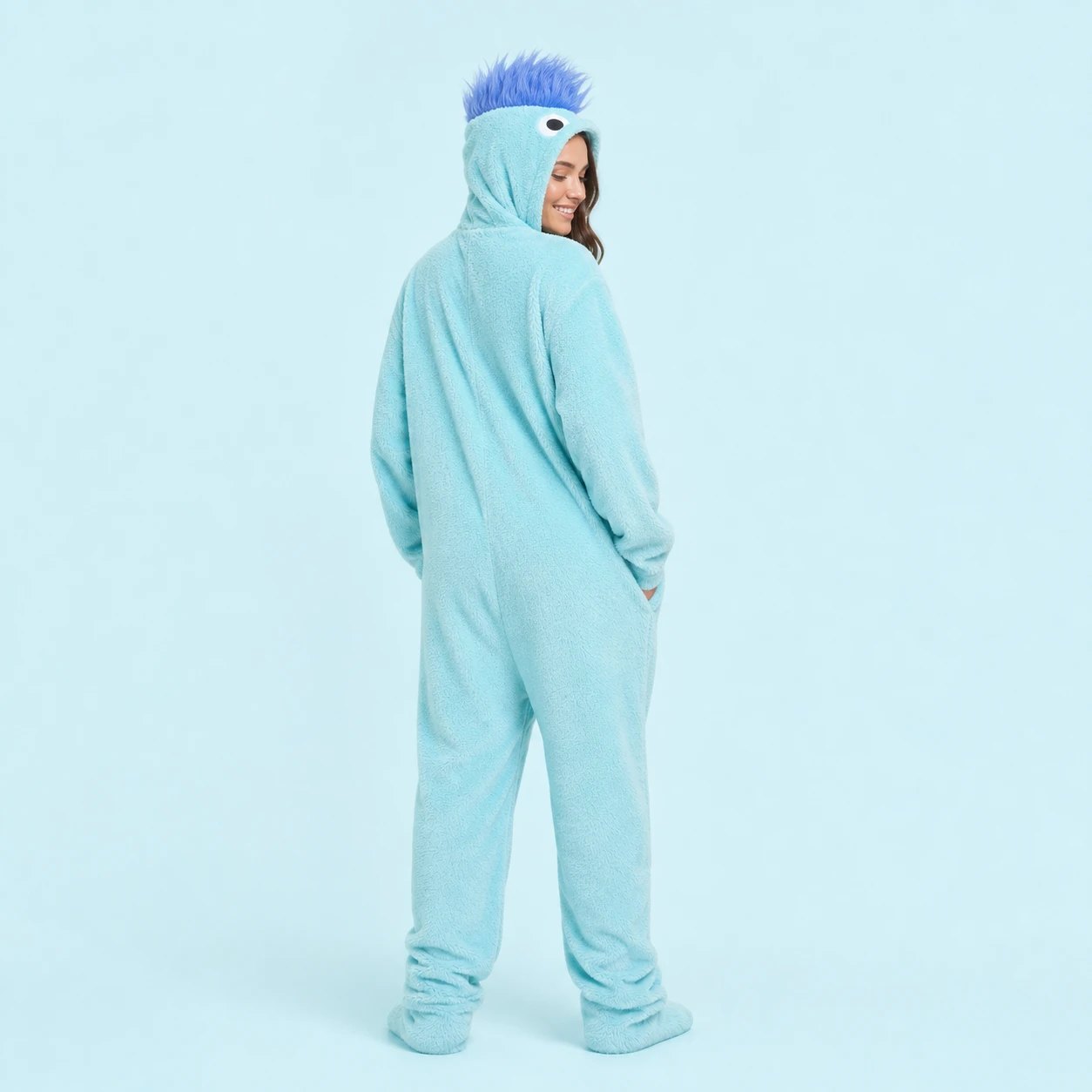 Smoochie Monster Onesie – Sky Blue