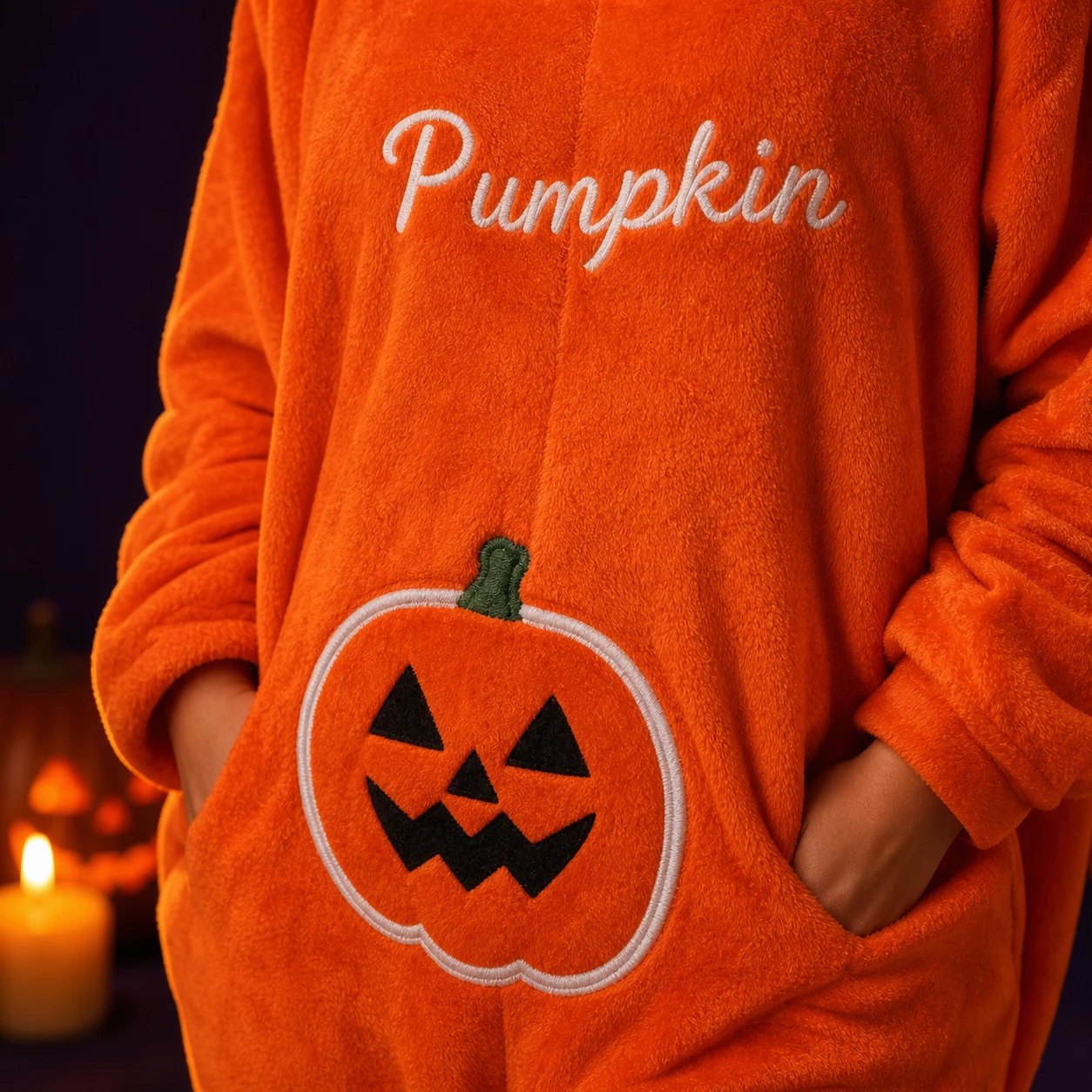 Smoochie Monster Onesie – Pumpkin (Halloween)